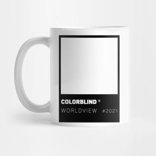COLORBLIND WorldView - black logo card. Mug